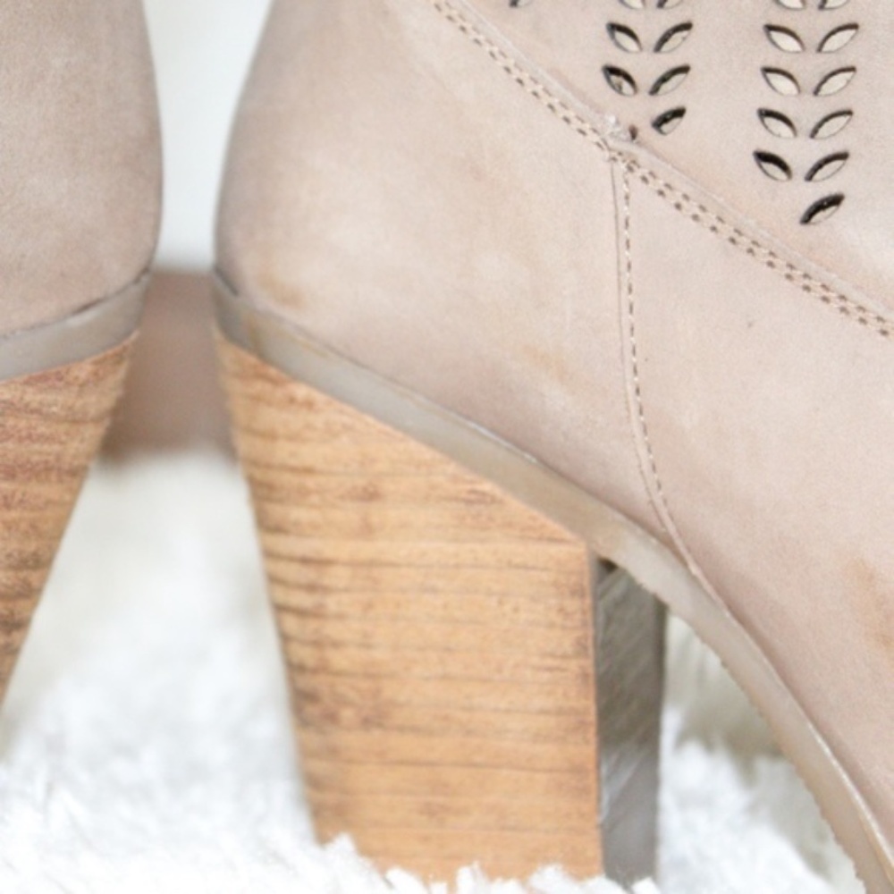 Coolway tan faux suede ankle boots - Picture 4 of 10